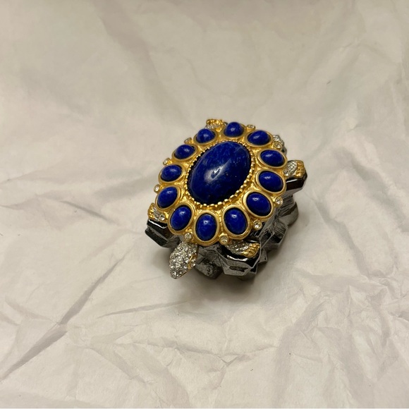 Rare Vintage Turtle Brooch/Trinket Box - Picture 1 of 3